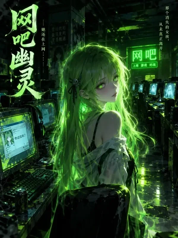 霓绿网吧的电子幽灵 短剧在线观看 霓绿网吧的电子幽灵封面