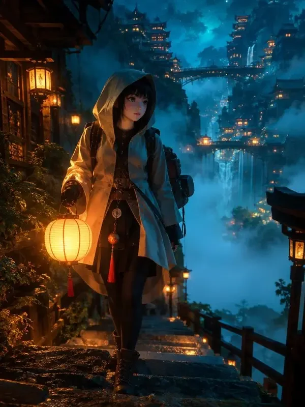 青灯行封面放大虚化背景